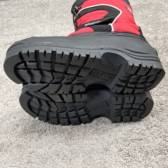 Sporto Winter Survivor Connor Red Black Snow Boots Mens Size 7M 426252 - Picture 8 of 12